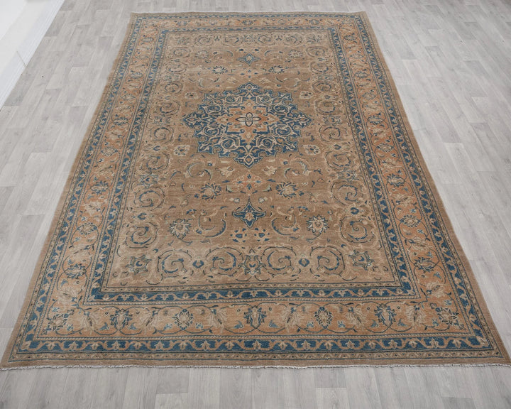 Multicolor Turkish Oushak Rug 7' 3" x 10' 8" Hand-Knotted | No. VR44927