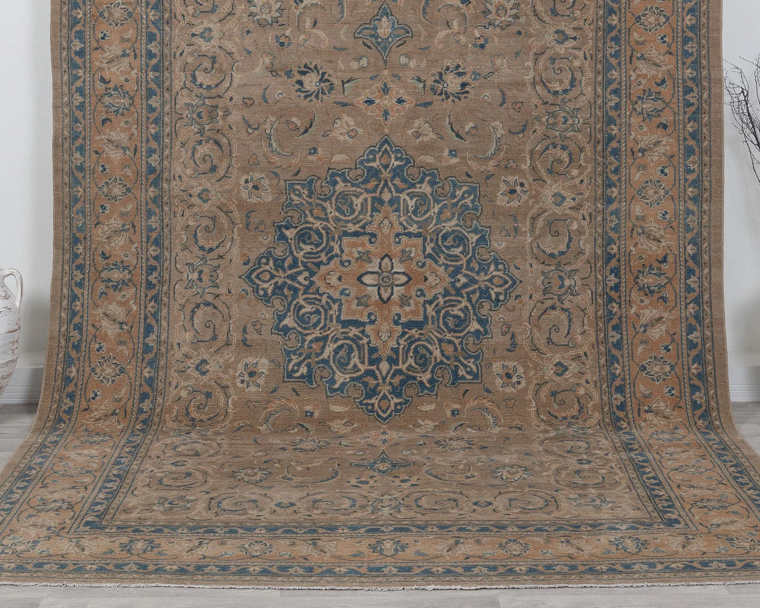 Multicolor Turkish Oushak Rug 7' 3" x 10' 8" Hand-Knotted | No. VR44927