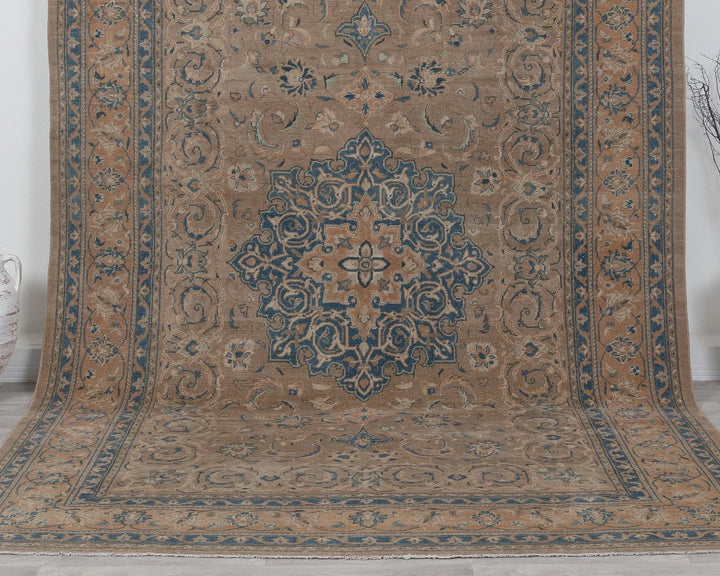 Multicolor Turkish Oushak Rug 7' 3" x 10' 8" Hand-Knotted | No. VR44927