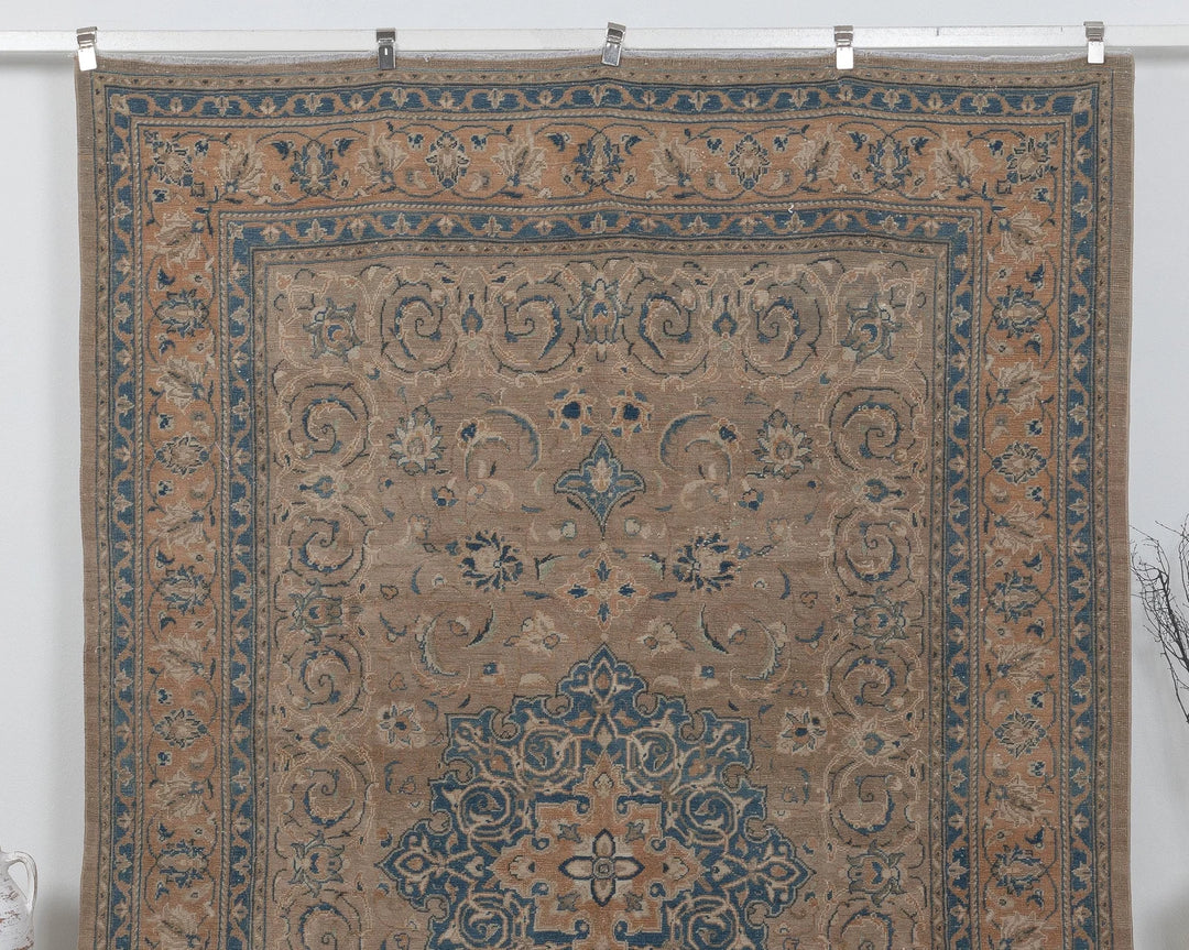 Multicolor Turkish Oushak Rug 7' 3" x 10' 8" Hand-Knotted | No. VR44927