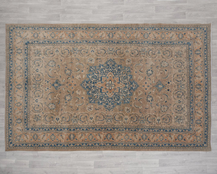 Multicolor Turkish Oushak Rug 7' 3" x 10' 8" Hand-Knotted | No. VR44927