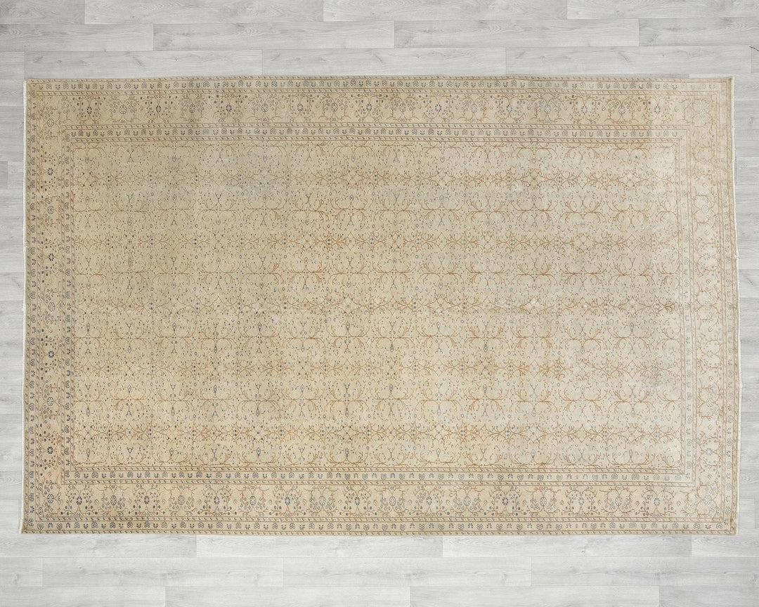 Multicolor Turkish Oushak Rug 6'8" x 9'8" Hand-Knotted | No. VR45049