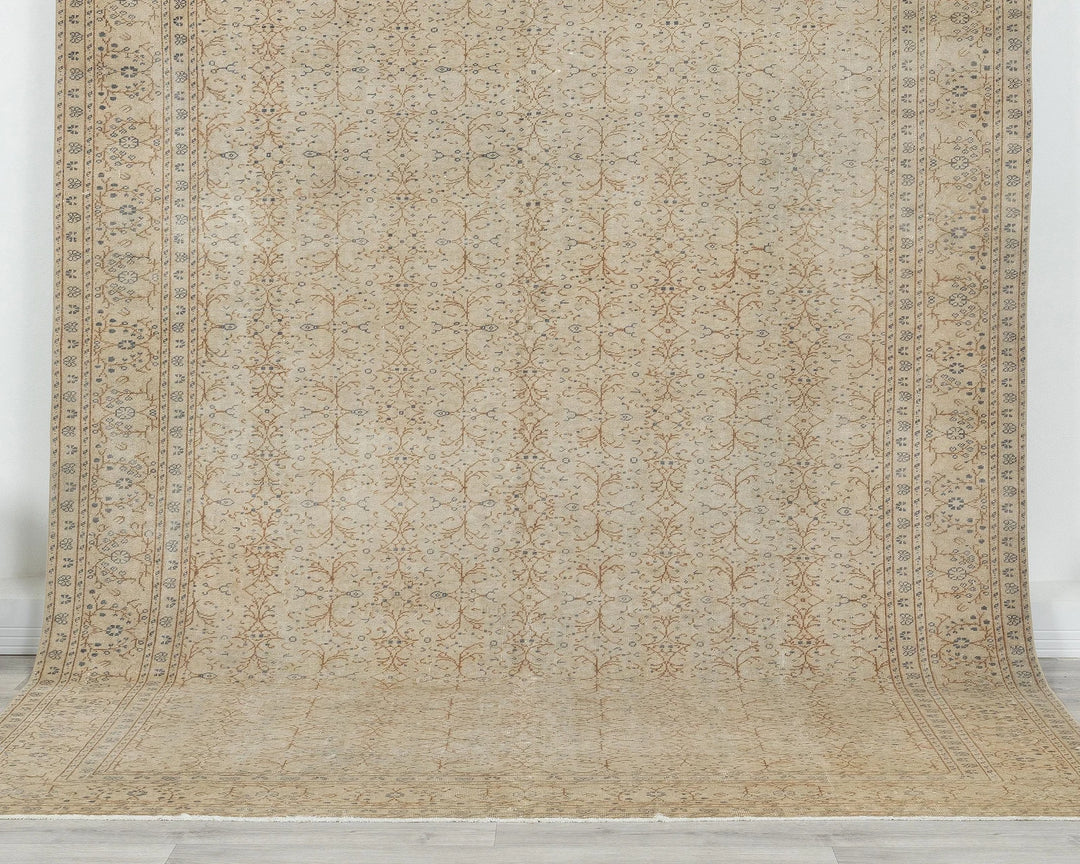 Multicolor Turkish Oushak Rug 6'8" x 9'8" Hand-Knotted | No. VR45049