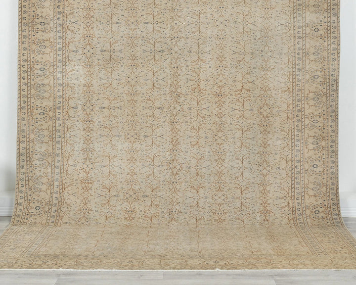 Multicolor Turkish Oushak Rug 6'8" x 9'8" Hand-Knotted | No. VR45049