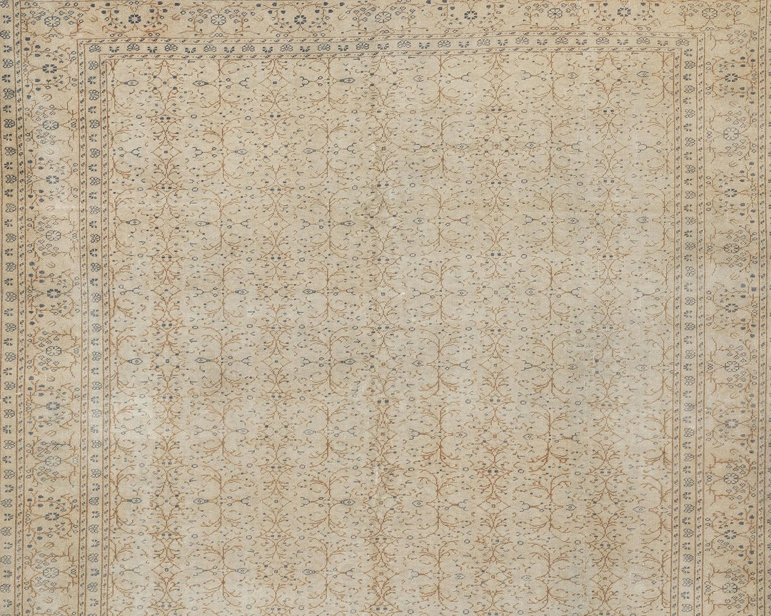 Multicolor Turkish Oushak Rug 6'8" x 9'8" Hand-Knotted | No. VR45049