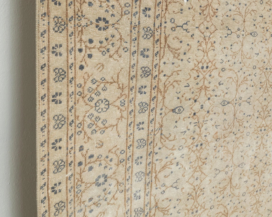 Multicolor Turkish Oushak Rug 6'8" x 9'8" Hand-Knotted | No. VR45049