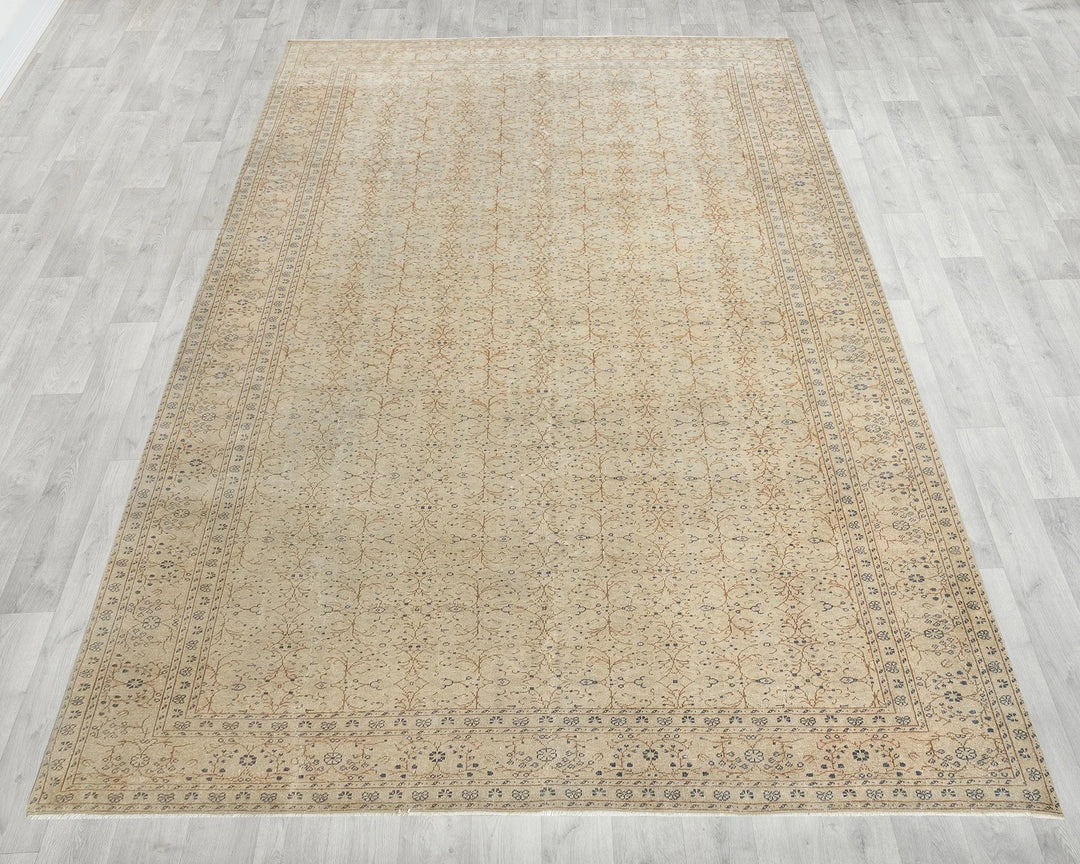 Multicolor Turkish Oushak Rug 6'8" x 9'8" Hand-Knotted | No. VR45049