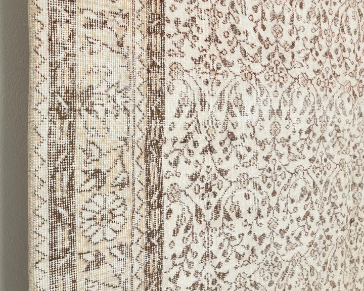 Multicolor Turkish Oushak Rug 6'6" x 10'2" Hand-Knotted | No. VR45424