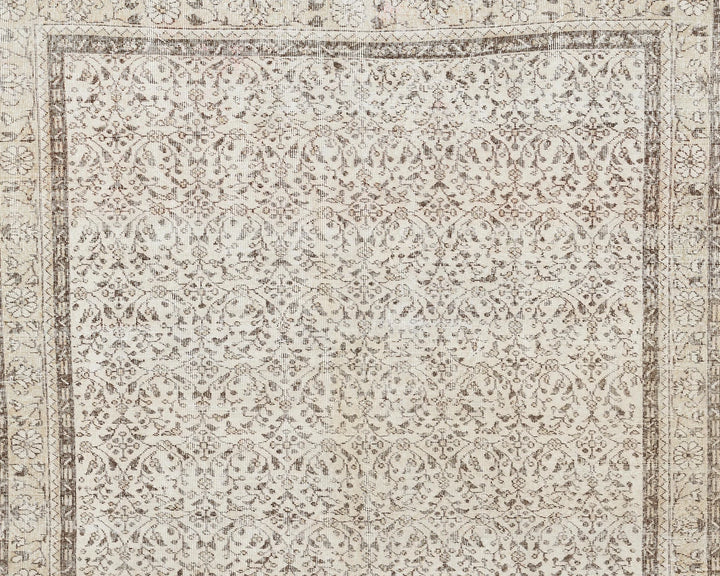 Multicolor Turkish Oushak Rug 6'6" x 10'2" Hand-Knotted | No. VR45424