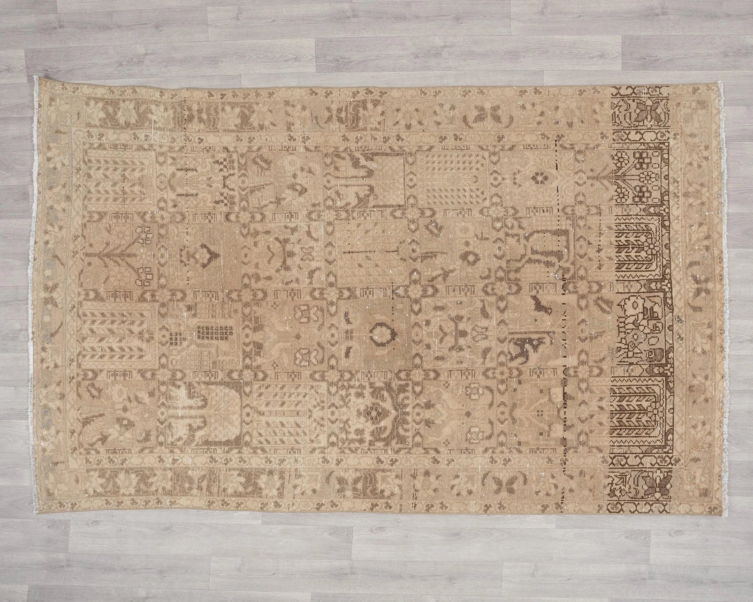 Multicolor Turkish Oushak Rug 5' 2" x 7' 8" Hand-Knotted | No. VR45442