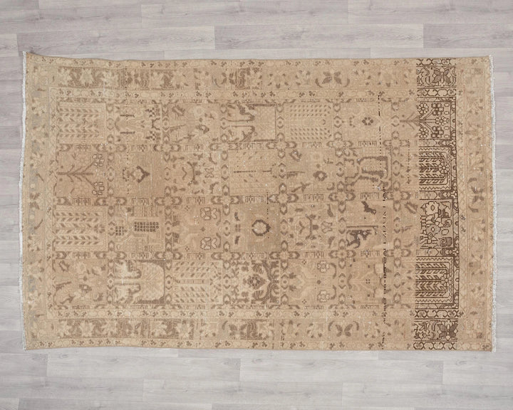 Multicolor Turkish Oushak Rug 5' 2" x 7' 8" Hand-Knotted | No. VR45442