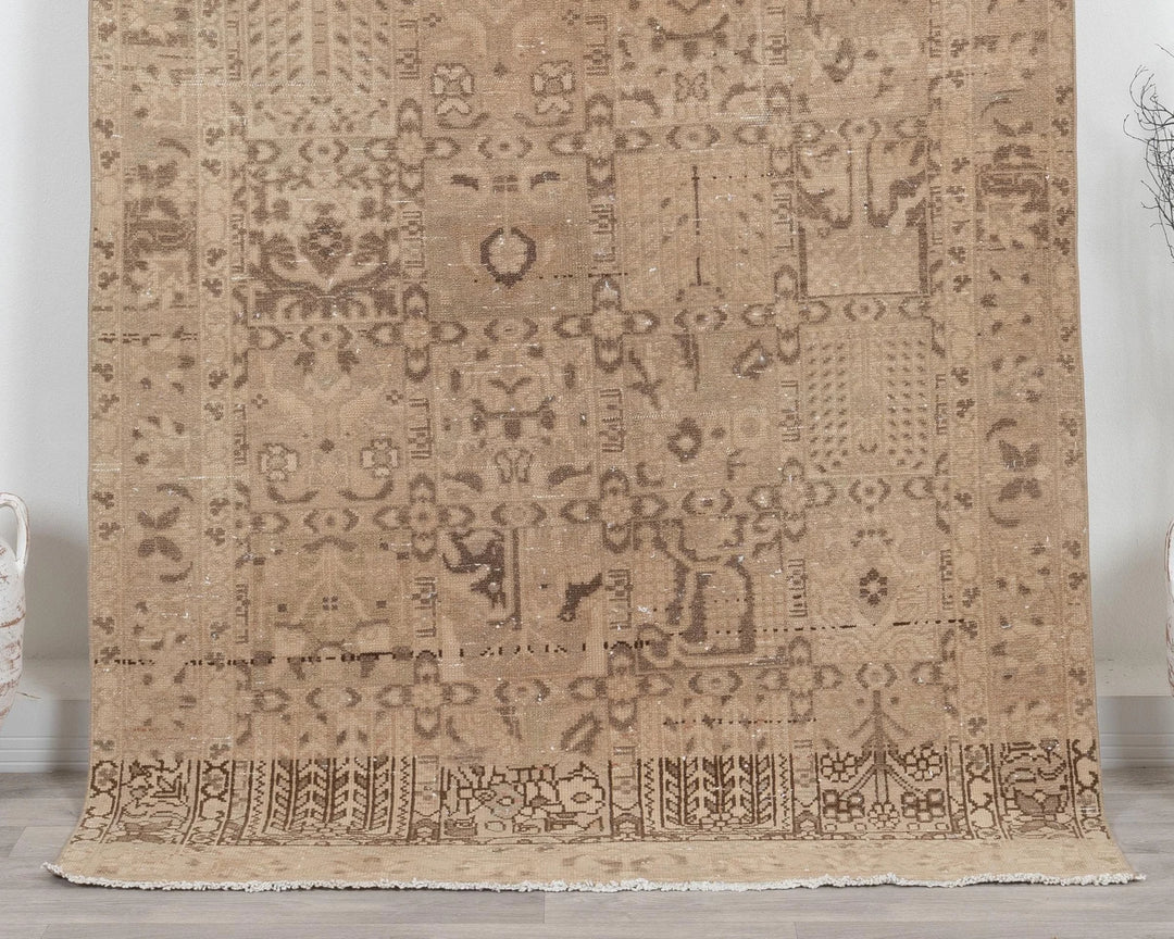 Multicolor Turkish Oushak Rug 5' 2" x 7' 8" Hand-Knotted | No. VR45442