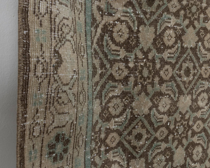 Multicolor Turkish Oushak Rug 3'8" x 10'5" Hand-Knotted | No. VR45503
