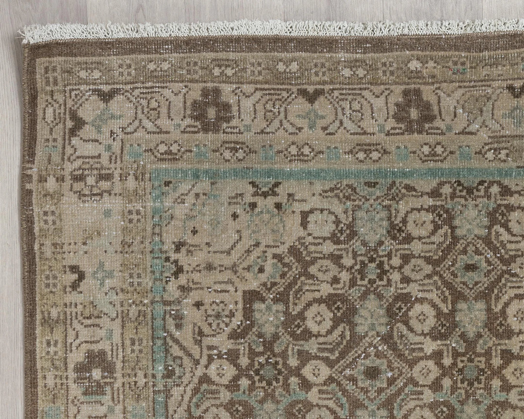 Multicolor Turkish Oushak Rug 3'8" x 10'5" Hand-Knotted | No. VR45503