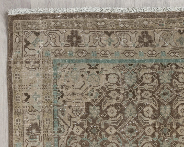 Multicolor Turkish Oushak Rug 3'8" x 10'5" Hand-Knotted | No. VR45503