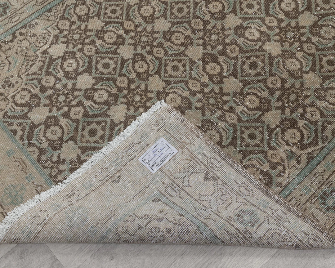 Multicolor Turkish Oushak Rug 3'8" x 10'5" Hand-Knotted | No. VR45503