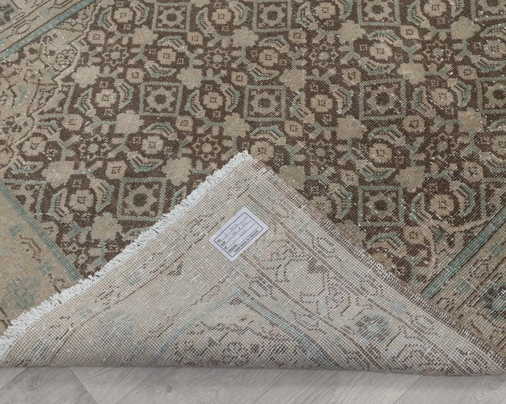 Multicolor Turkish Oushak Rug 3'8" x 10'5" Hand-Knotted | No. VR45503