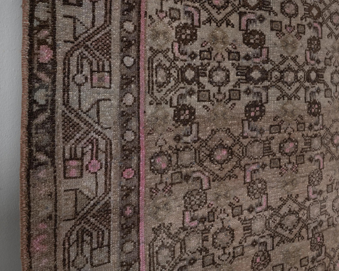 Multicolor Turkish Oushak Rug 3' 4" x 10' 2" Hand-Knotted | No. VR45533