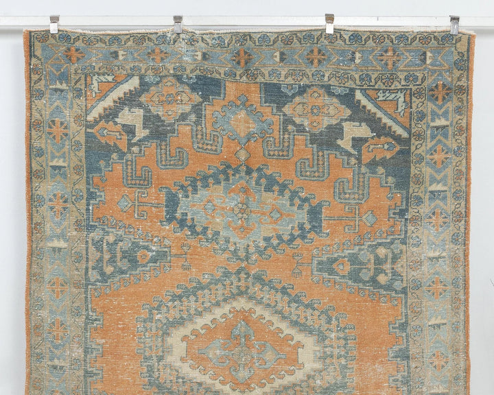 Multicolor Turkish Oushak Rug 6' 6" x 9' 5" Hand-Knotted detail