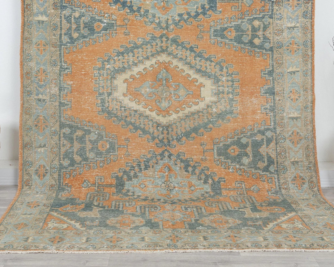 Multicolor Turkish Oushak Rug 6' 6" x 9' 5" Hand-Knotted view