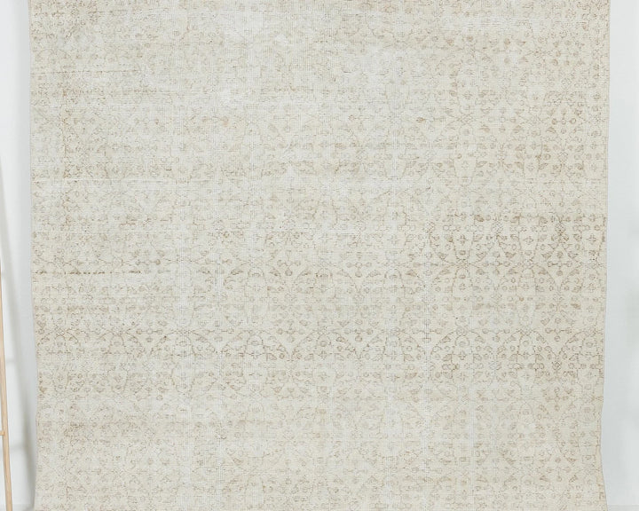 Beige Turkish Oushak Rug 6' 11" x 10' 2" Hand-Knotted | No. VR45539