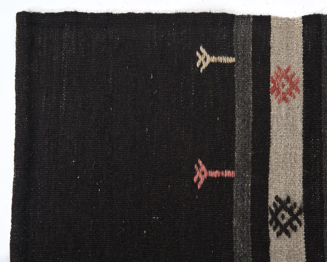Brown Turkish Kilim Rug 6'1" x 9'8" Flat-Weave | No. VR45597