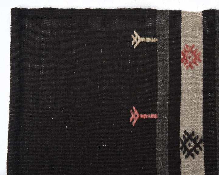 Brown Turkish Kilim Rug 6'1" x 9'8" Flat-Weave | No. VR45597