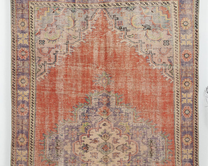 Multicolor Turkish Oushak Rug 5' 8" x 9' 7" Hand-Knotted view