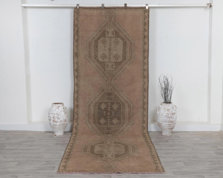Brown Runner Rug 4' x 12' | No. VR45695