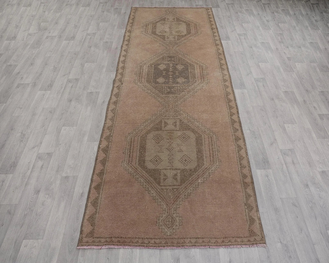 Brown Runner Rug 4' x 12' | No. VR45695