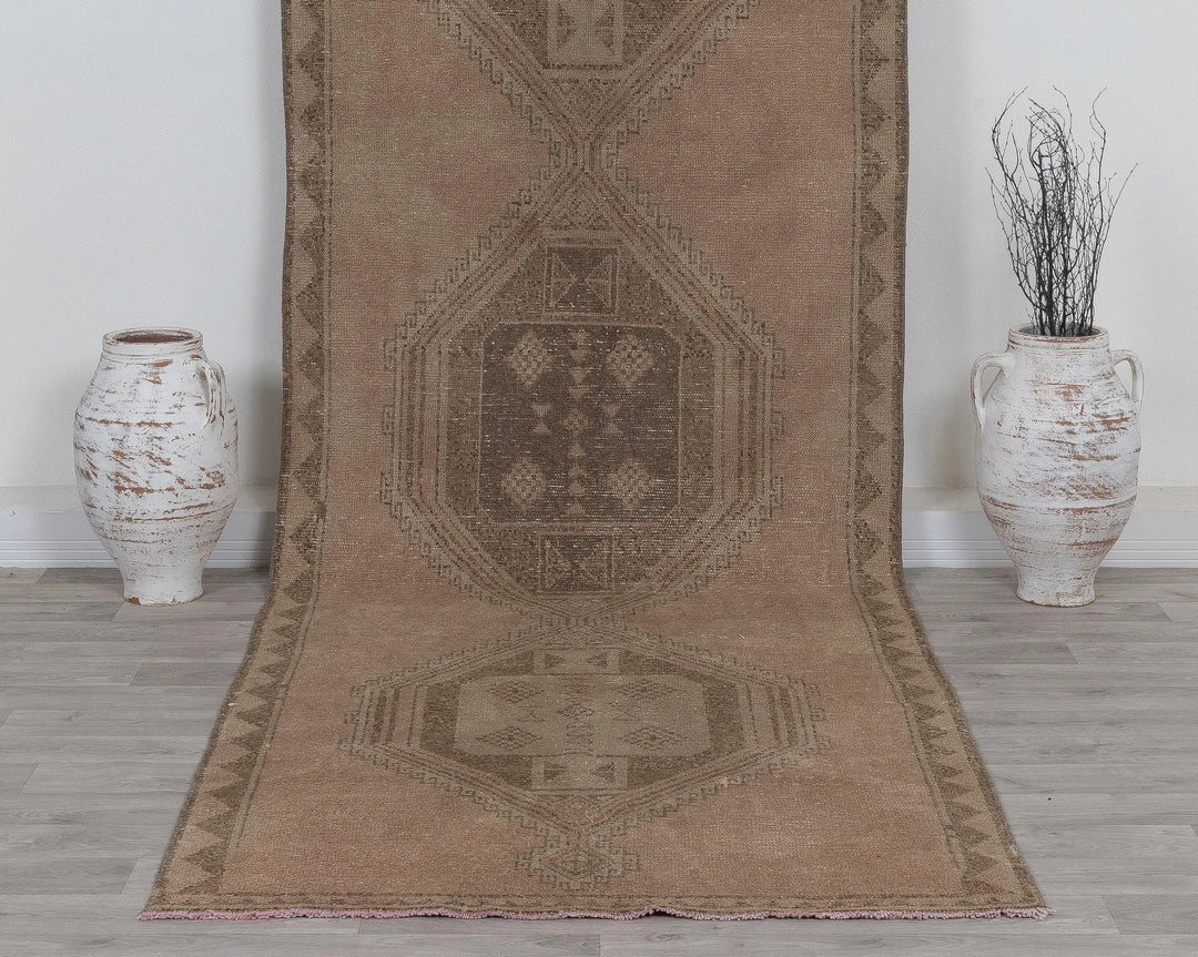 Brown Runner Rug 4' x 12' | No. VR45695