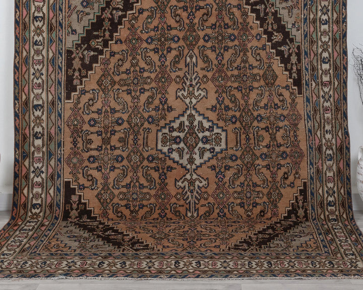 Multicolor Turkish Oushak Rug 6'7" x 10'3" Hand-Knotted | No. VR45811
