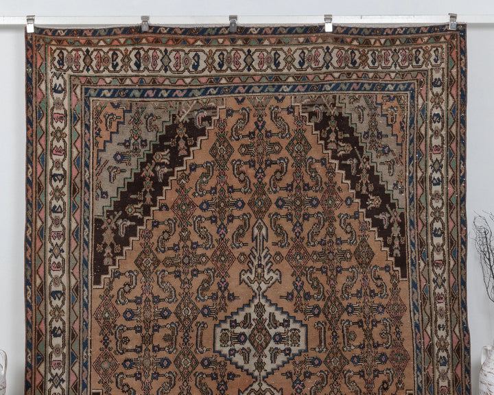 Multicolor Turkish Oushak Rug 6'7" x 10'3" Hand-Knotted | No. VR45811