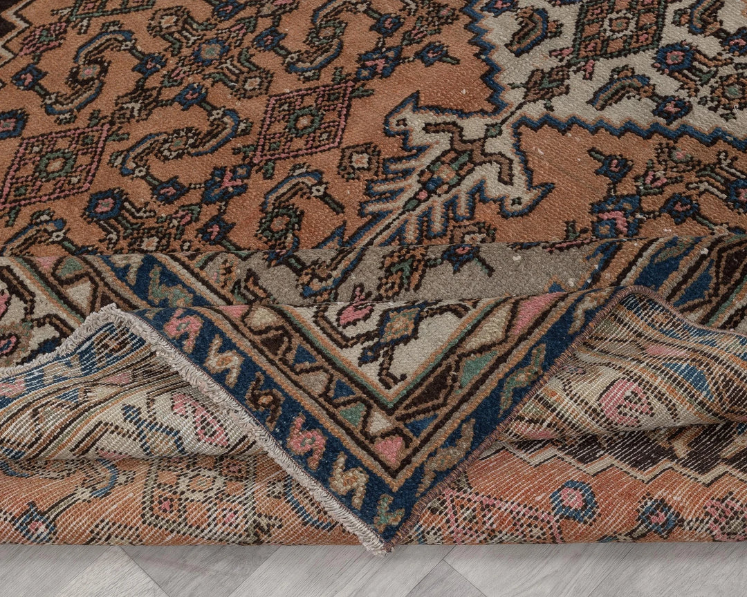 Multicolor Turkish Oushak Rug 6'7" x 10'3" Hand-Knotted | No. VR45811