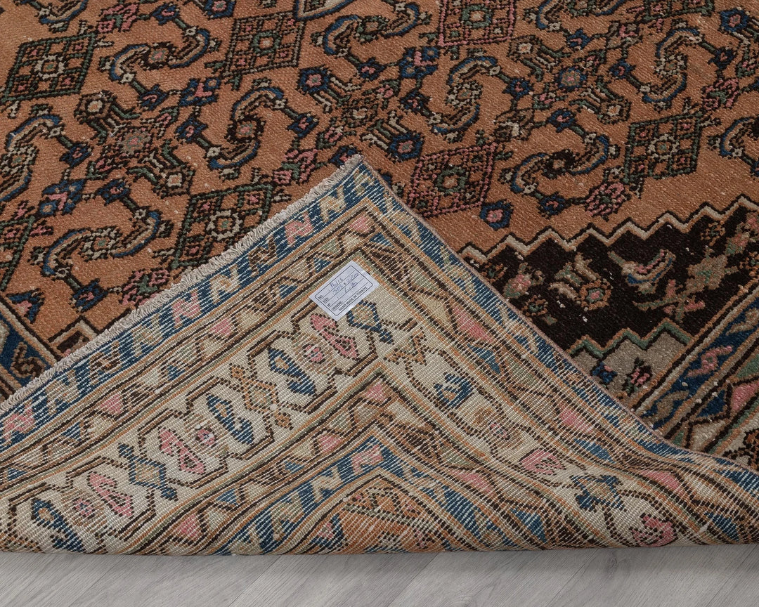 Multicolor Turkish Oushak Rug 6'7" x 10'3" Hand-Knotted | No. VR45811