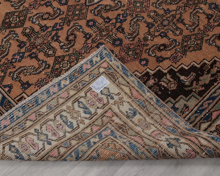 Multicolor Turkish Oushak Rug 6'7" x 10'3" Hand-Knotted | No. VR45811