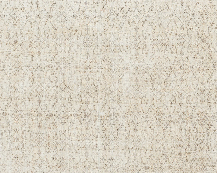 Beige Turkish Oushak Rug 6'1" x 10'2" Hand-Knotted | No. VR45859