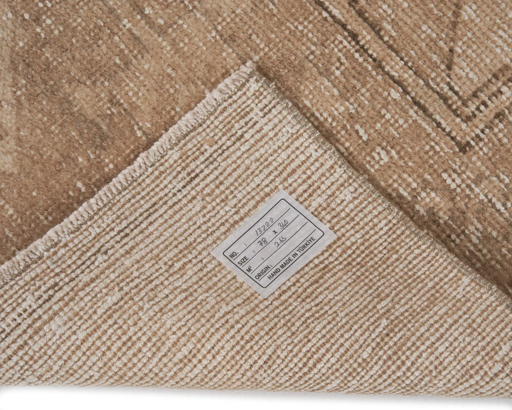 Multicolor Turkish Oushak Rug 2'7" x 11'2" Hand-Knotted | No. VR45866
