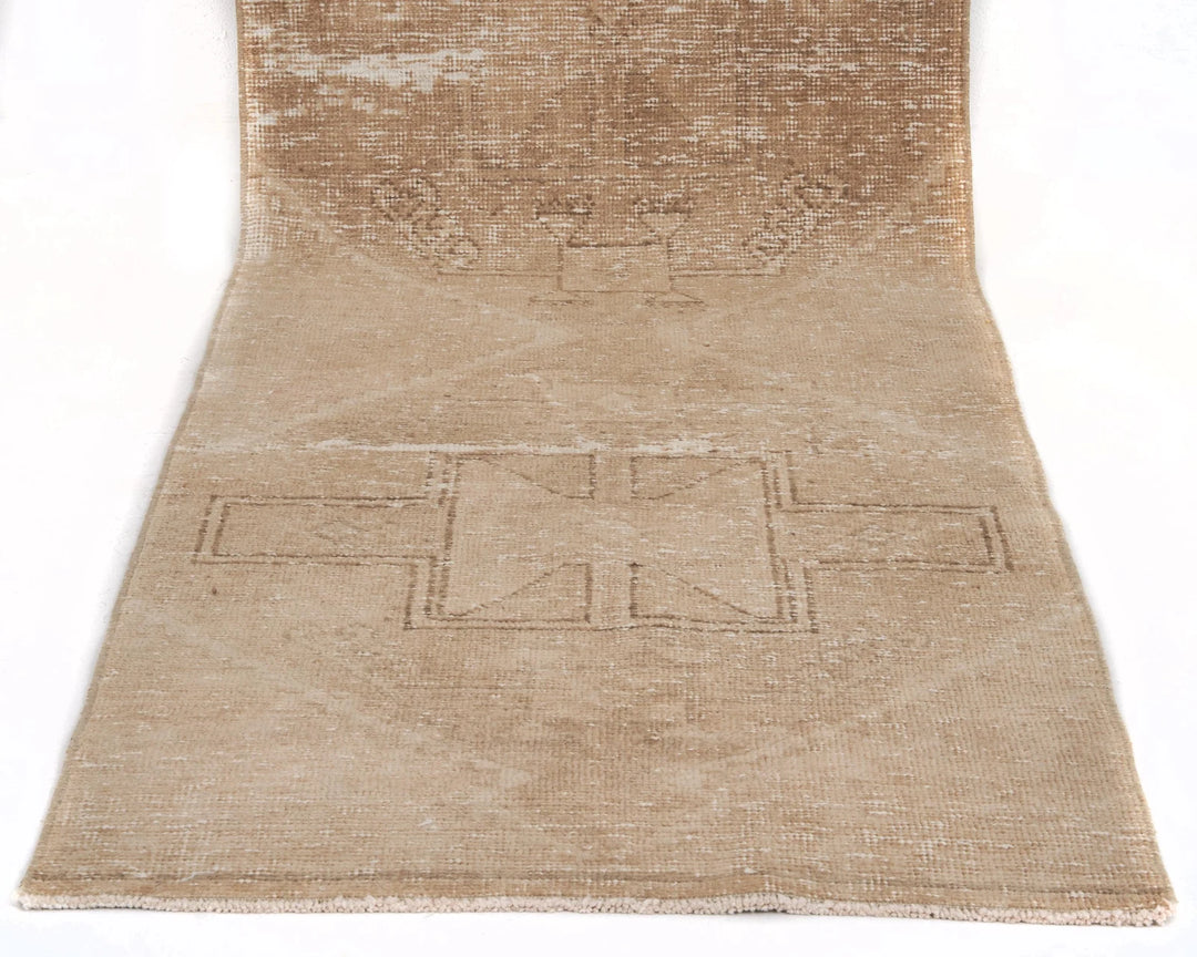 Multicolor Turkish Oushak Rug 2'7" x 11'2" Hand-Knotted | No. VR45866