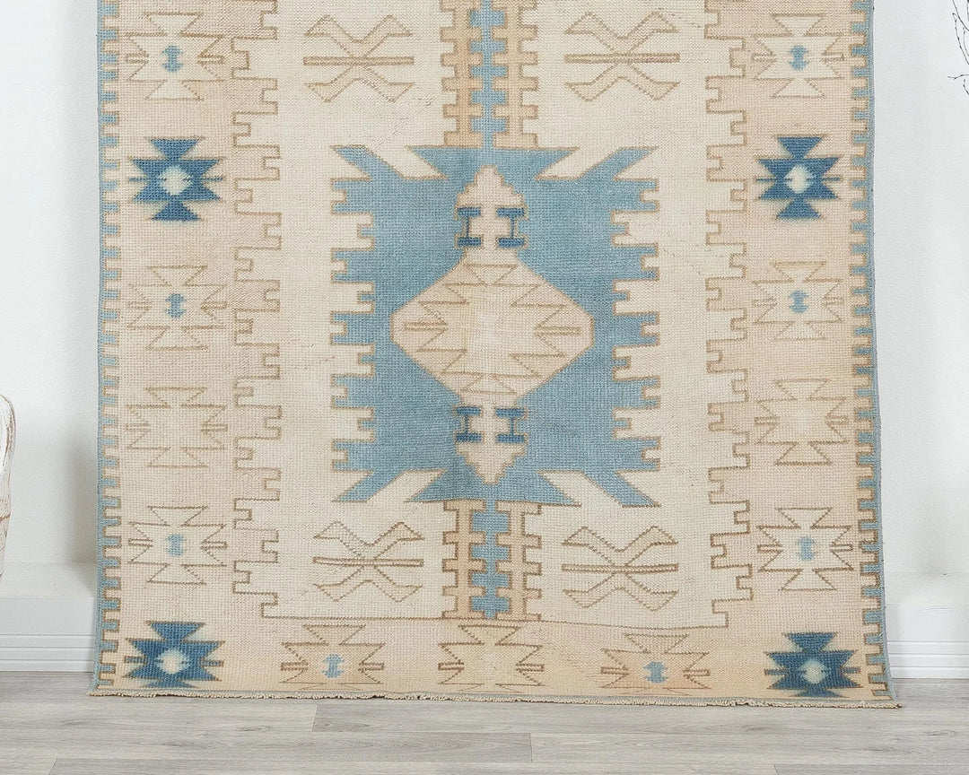 Blue Oushak Rug 4' 1" x 6' 11" | No. VR45936