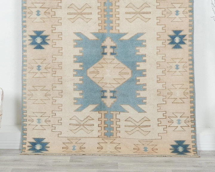 Blue Oushak Rug 4' 1" x 6' 11" | No. VR45936