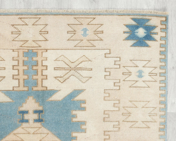 Blue Oushak Rug 4' 1" x 6' 11" | No. VR45936