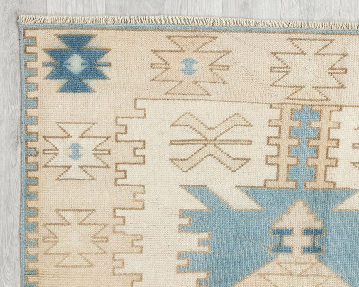 Blue Oushak Rug 4' 1" x 6' 11" | No. VR45936