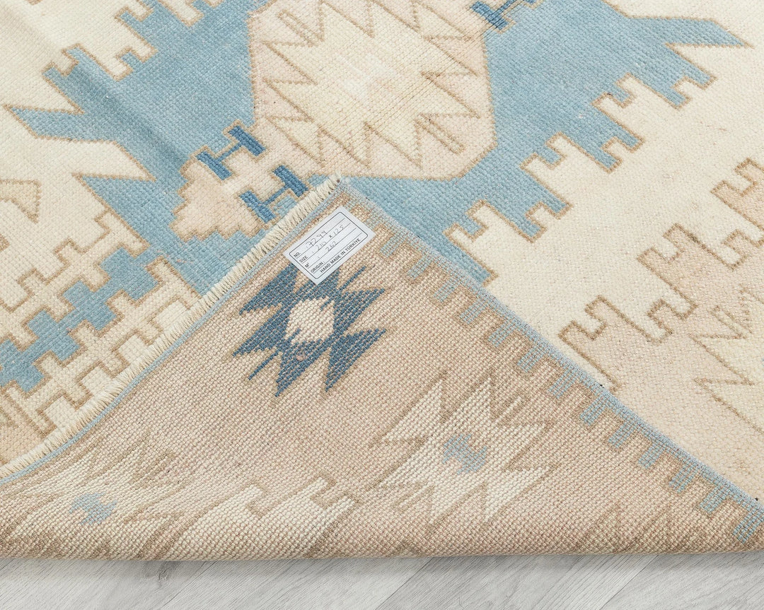 Blue Oushak Rug 4' 1" x 6' 11" | No. VR45936