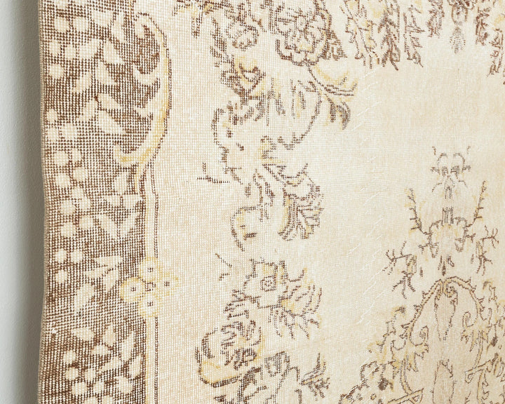 Beige Turkish Oushak Rug 9' 11" x 6' 8" Hand-Knotted | No. VR45967