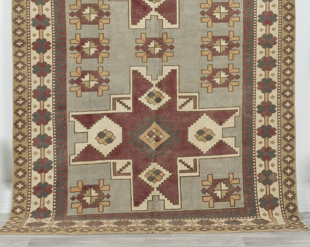 Multicolor Turkish Oushak Rug 5' x 7' 6" Hand-Knotted | No. VR45985