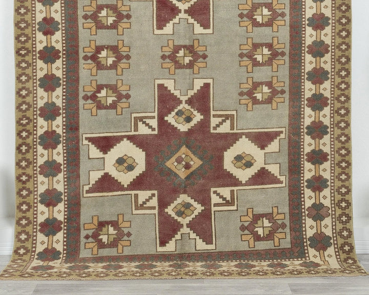 Multicolor Turkish Oushak Rug 5' x 7' 6" Hand-Knotted | No. VR45985