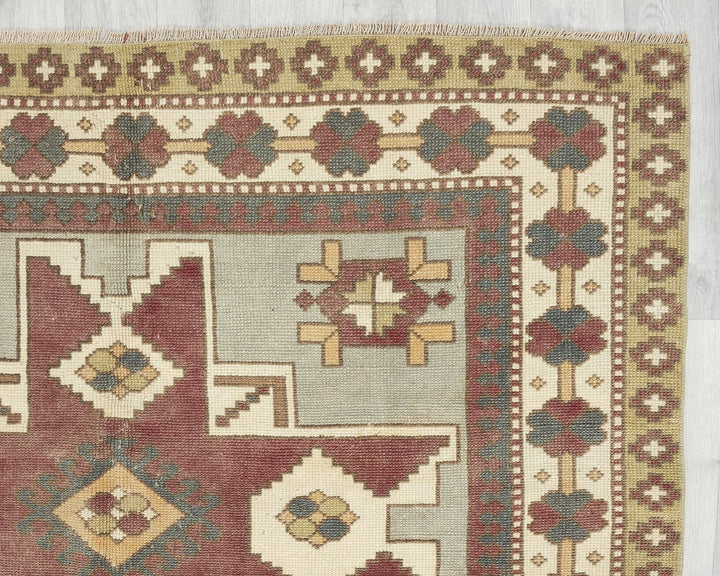 Multicolor Turkish Oushak Rug 5' x 7' 6" Hand-Knotted | No. VR45985