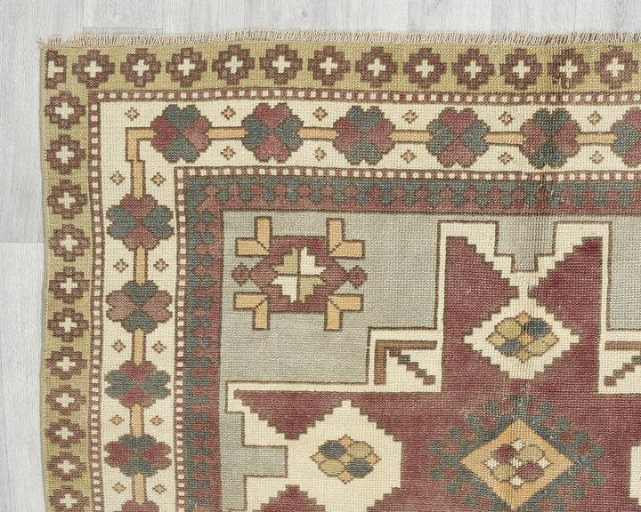 Multicolor Turkish Oushak Rug 5' x 7' 6" Hand-Knotted | No. VR45985