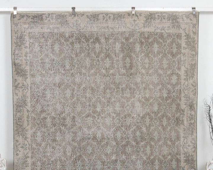 Multicolor Turkish Oushak Rug 6' 11" x 9' 10" Hand-Knotted | No. VR46384